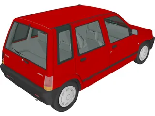Daewoo Tico (1993) 3D Model preview