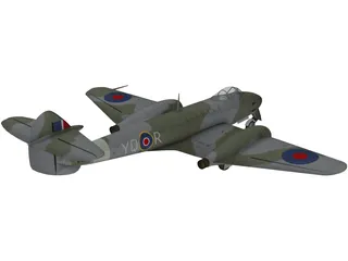 Gloster Meteor 3D Model preview