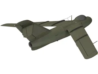 Lavochkin La-15 Fantail 3D Model preview