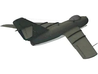 Mikoyan-Gurevich MiG-15 Fagot 3D Model preview