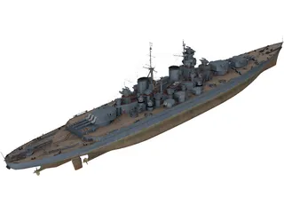 Sovetsky Soyuz Battleship 3D Model preview