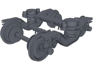 Alstom Bogie 3D Model preview