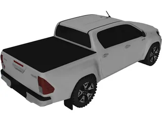 Toyota Hilux SRX (2019) 3D Model preview