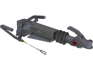 Trailer Coupler 3D Model preview