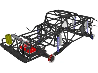 Prerunner Chassis 3D Model preview