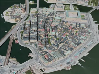 Stockholm City, Sweden (2020) 3D Model preview