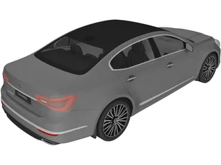 Kia Cadenza (2014) 3D Model preview