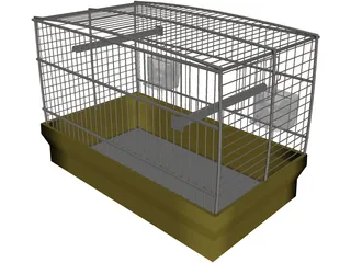 Bird Cage 3D Model preview