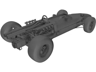 Mclaren M2B 3D Model preview