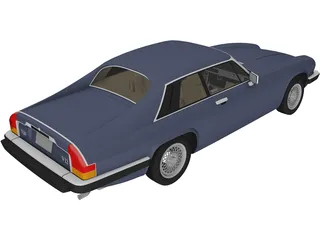 Jaguar XJ-S Coupe (1990) 3D Model preview