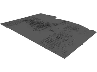 Lexington City, KY, USA 3D Model preview