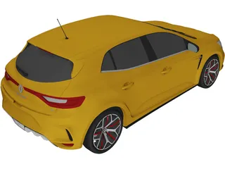 Renault Megane RS Trophy 300 Hatchback (2018) 3D Model preview