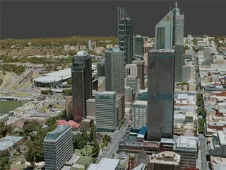 Perth City, Australia (2020) 3D Model preview