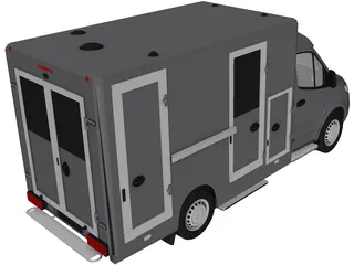 Mercedes-Benz Ambulance 3D Model preview