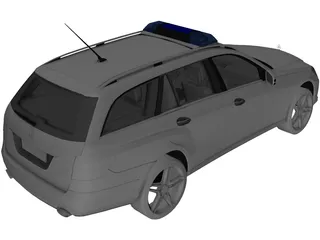Mercedes-Benz E-Class Police 3D Model preview