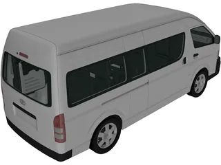 Toyota Hiace (2012) 3D Model preview