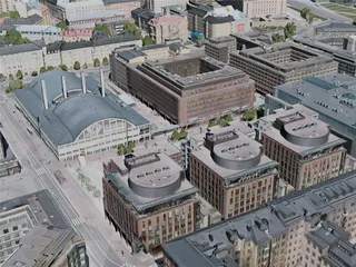 Helsinki City, Finland (2020) 3D Model preview