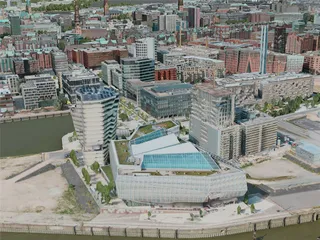 Hamburg City, Germany (2020) 3D Model preview