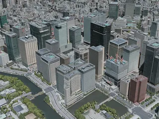 Tokyo City, Japan (2020) 3D Model preview