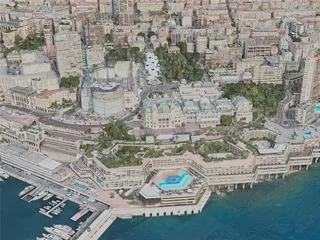 Monaco City, Monaco (2020) 3D Model preview