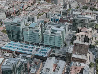 Birmingham City, UK (2020) 3D Model preview