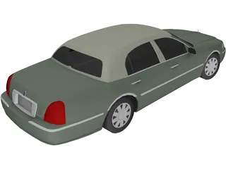 Lincoln Town Car Presidential (2008) 3D Model preview