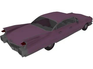 Cadillac Fleetwood Brougham (1959) 3D Model preview