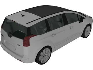 Peugeot 5008 (2010) 3D Model preview