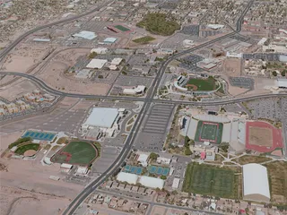 Albuquerque City, USA (2020) 3D Model preview