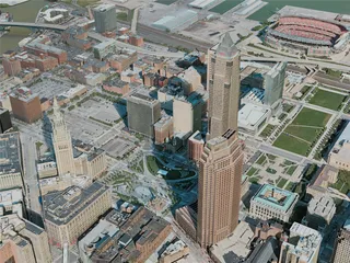 Cleveland City, OH, USA (2020) 3D Model preview
