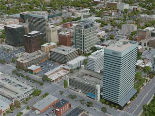 Columbia City, SC, USA (2020) 3D Model preview