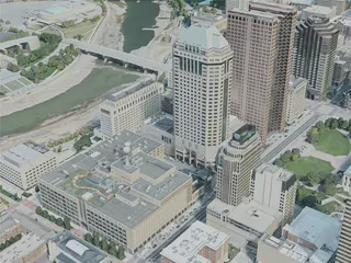 Columbus City, OH, USA (2020) 3D Model preview