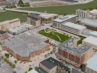 Green Bay City, USA (2020) 3D Model preview