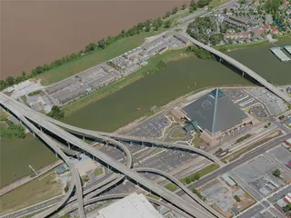Memphis City, USA (2020) 3D Model preview