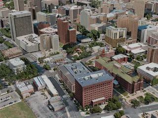 San Antonio City, USA (2020) 3D Model preview