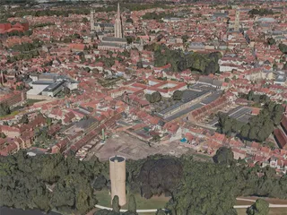 Bruges City, Belgium (2020) 3D Model preview