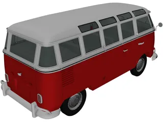 Volkswagen Transporter T1 (1950) 3D Model preview