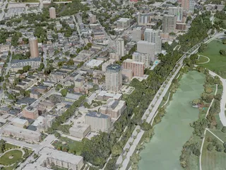Milwaukee City, USA (2020) 3D Model preview