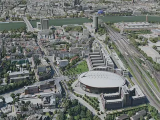 Cologne City, Germany (2020) 3D Model preview