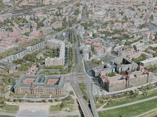 Dresden City, Germany (2020) 3D Model preview