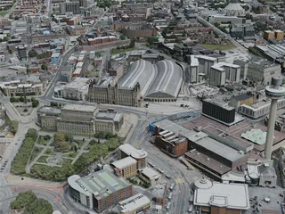 Liverpool City, UK (2020) 3D Model preview