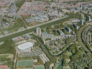 Ghent City, Belgium (2020) 3D Model preview