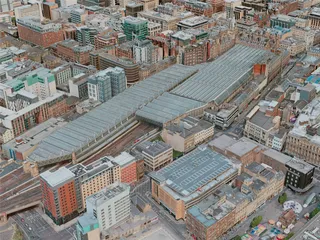 Glasgow City, UK (2020) 3D Model preview