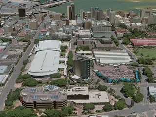 Durban City, South Africa (2020) 3D Model preview