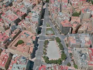 Valencia City, Spain (2020) 3D Model preview