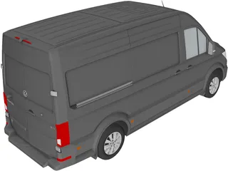 Volkswagen Crafter (2017) 3D Model preview