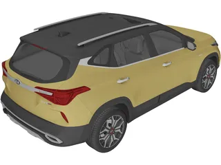 Kia Seltos (2020) 3D Model preview