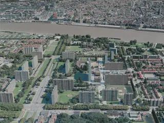 Antwerp City, Belgium (2020) 3D Model preview