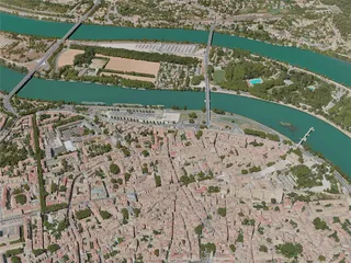 Avignon City, France (2020) 3D Model preview