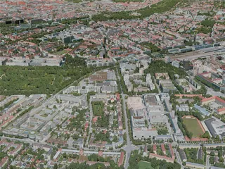 Munich City, Germany (2020) 3D Model preview